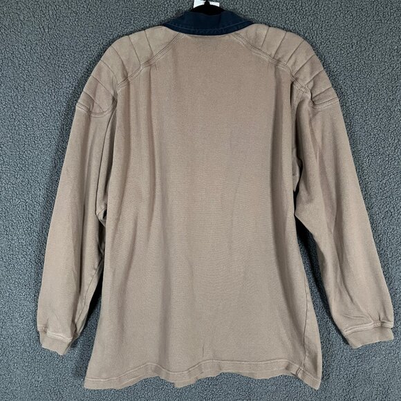 R.M.Williams Rugby Jumper Polo Shirt - Men's Size XL - Tan - Picture 4 of 9